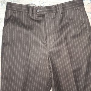 Lanifcio di Tollegno Brown Pinstripe Pants